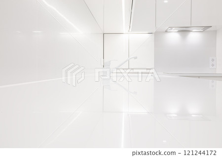 Empty white acrylic countertop with faucet, copy space Empty white acrylic countertop with faucet, copy space 121244172