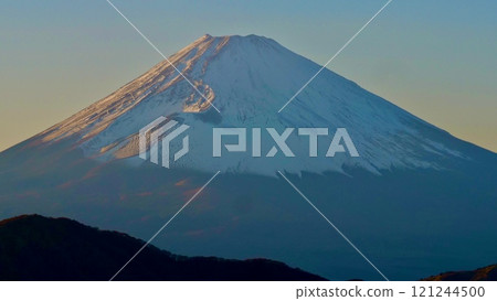 Mount Fuji as seen from Mount Daikanzan in Hakone on New Year's Day 2024 Mount Fuji as seen from Mount Daikanzan in Hakone on New Year's Day 2024 121244500
