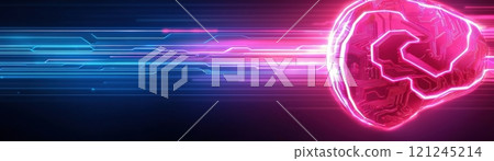 A vibrant, abstract representation of speed 121245214