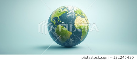 Earth isolated on light background. Earth isolated on light background. 121245450