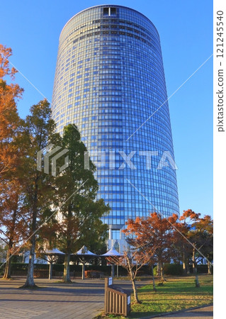 Hotel on the shores of Lake Biwa (Otsu City, vertical composition) 121245540