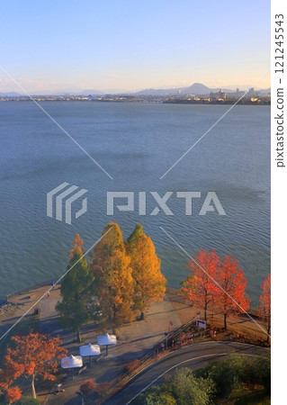 Otsu city (Lake Biwa shore, vertical composition) 121245543