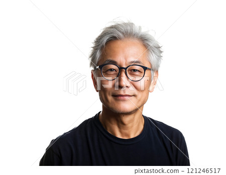 戴眼鏡的老人 121246517