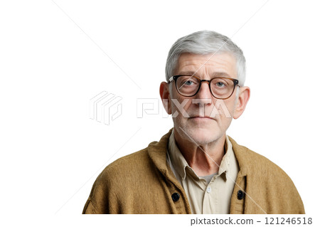 Elderly man wearing glasses Elderly man wearing glasses 121246518