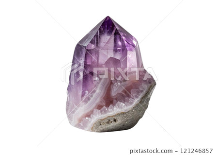 A lepidolite free form crystal on isolate 121246857