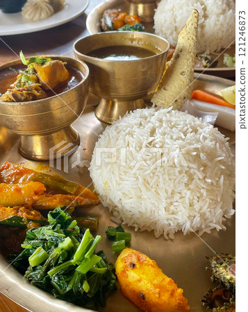 Nepalese set meal, Thali Nepalese set meal, Thali 121246873