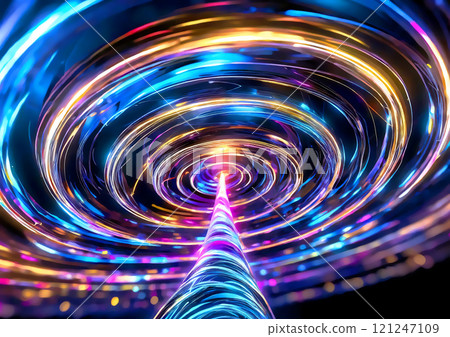 Abstract background with swirling light 121247109
