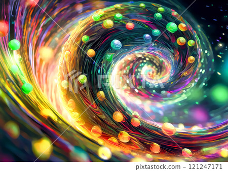 Colorful light vortex 121247171