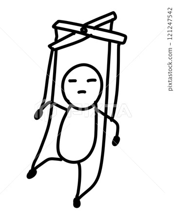 A casual illustration of a person being manipulated A casual illustration of a person being manipulated 121247542