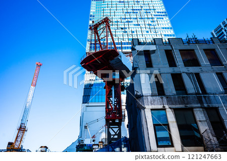 Tokyo Redevelopment: Demolition of Shibuya Station West Exit Building 2024.11 a-2 High Saturation Contrast 121247663