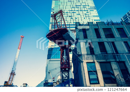 Tokyo redevelopment: Demolition of Shibuya Station West Exit Building 2024.11 a-3 Emphasis on warm and cool colors 121247664