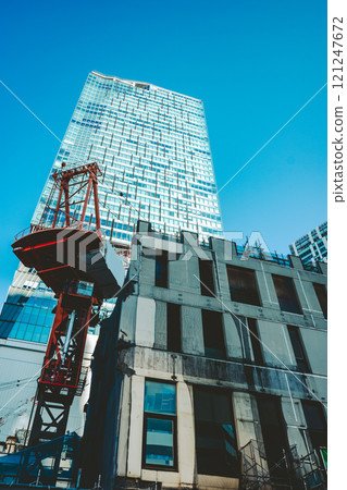 Tokyo redevelopment: Demolition of Shibuya Station West Exit Building 2024.11 b-5 Film-like 121247672