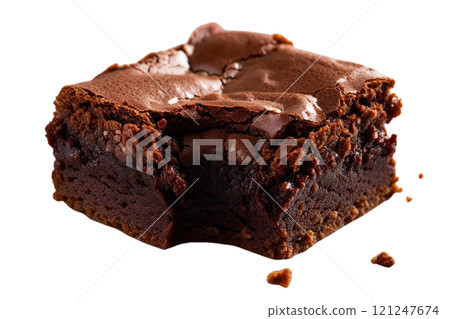 Brownies isolated on transparent background, transparency 121247674