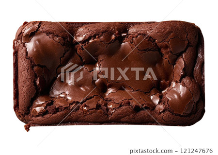 Brownies isolated on transparent background, transparency 121247676