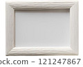 Beautiful white frame, picture frame 121247867