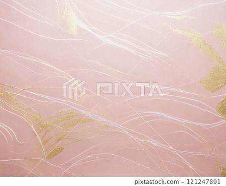 日本紙紋理淺粉紅色生成AI 121247891