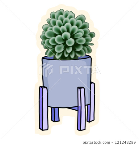 flowers in a pot 121248289