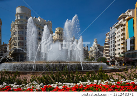 Town Hall Square in Valencia Town Hall Square in Valencia 121248371