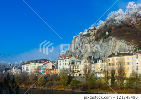 Right bank of Isere in Grenoble Right bank of Isere in Grenoble 121248480