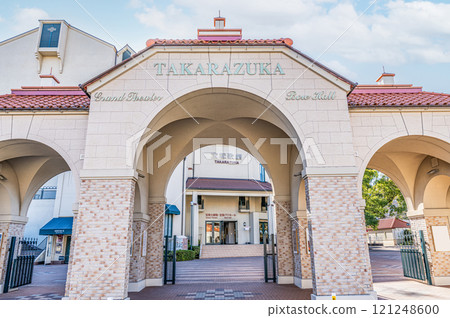 Takarazuka City, Hyogo Prefecture, home of the Takarazuka Revue Company, Takarazuka Grand Theater and Takarazuka Bow Hall entrance 121248600