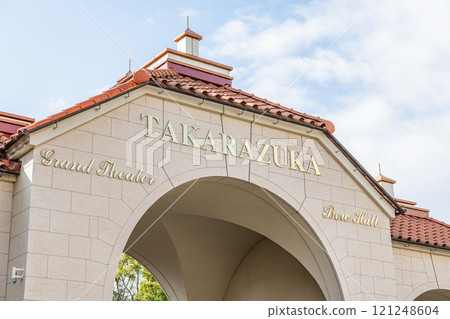 Takarazuka City, Hyogo Prefecture, home of the Takarazuka Revue Company, Takarazuka Grand Theater and Takarazuka Bow Hall entrance 121248604