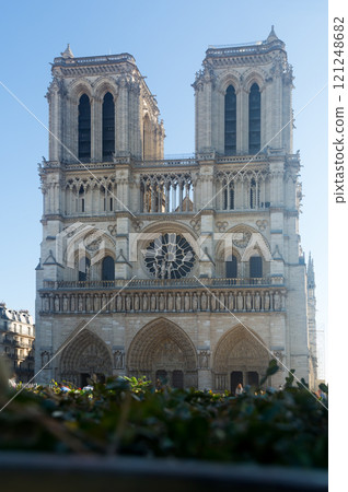 Famous landmark Notre Dame Cathedral a Catholic cathedral, France Famous landmark Notre Dame Cathedral a Catholic cathedral, France 121248682