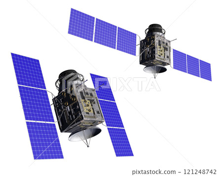 衛星組GPS衛星通訊素材摳圖 121248742