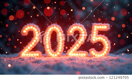 2025 happy new year background red 2025 happy new year background red 121249705