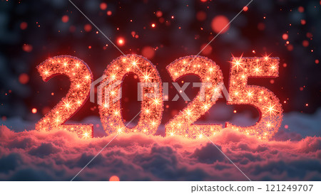 2025 happy new year background red 2025 happy new year background red 121249707