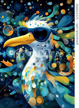 A vivid illustration of the depths of the ocean 121250892