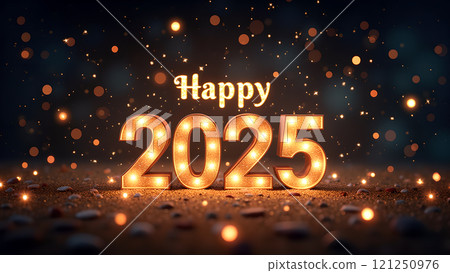 Christmas glitter 2025 happy new year background wallpaper 121250976