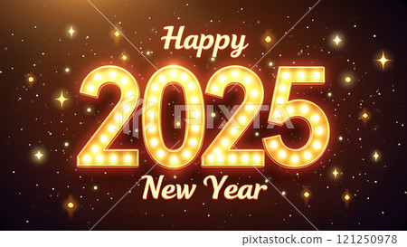 Christmas glitter 2025 happy new year background wallpaper 121250978