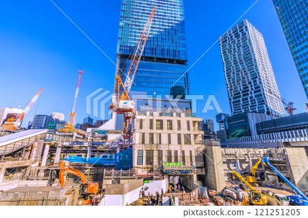 日本東京都市風景年末，一片廢墟般的景象...告別澀谷站西口...走向新時代...=12月17日 121251205