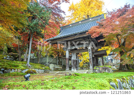 Autumn in Chinzoji Temple Autumn in Chinzoji Temple 121251863