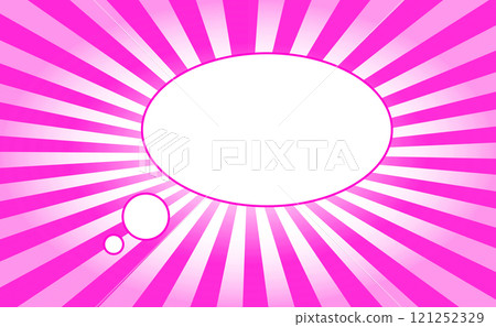 Background material of concentrated lines and comic speech bubbles Background material of concentrated lines and comic speech bubbles 121252329