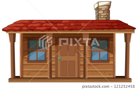 Cozy Wooden Cabin with Chimney Cozy Wooden Cabin with Chimney 121252458