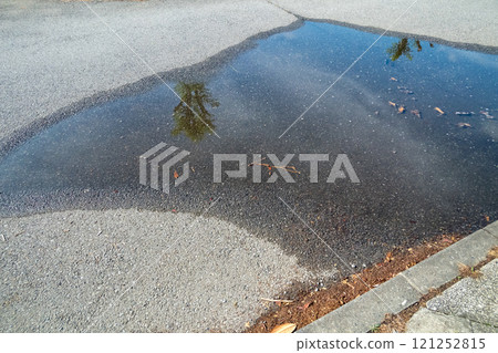 Road puddle 121252815