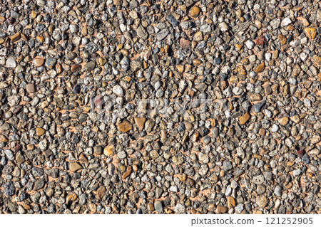 Compacted gravel ground Compacted gravel ground 121252905