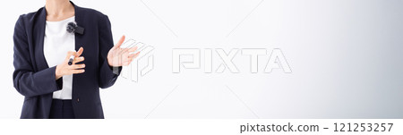 Image of a woman explaining (stock photo) Image of a woman explaining (stock photo) 121253257