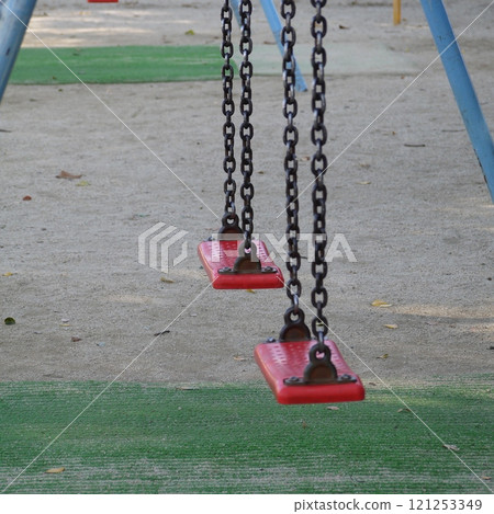 Various play equipment in the park 121253349