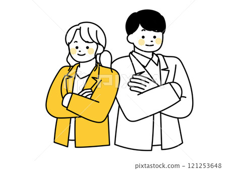 親密同事的插圖 121253648