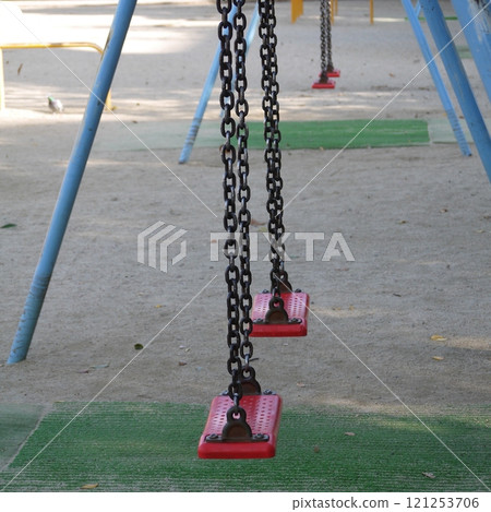 Various play equipment in the park Various play equipment in the park 121253706
