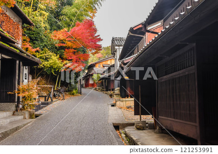 Autumn in Kyoto City: The streets of Okusaga Toriimoto Autumn in Kyoto City: The streets of Okusaga Toriimoto 121253991