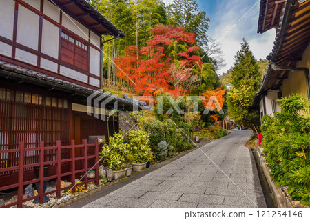 Autumn in Kyoto City: The streets of Okusaga Toriimoto 121254146