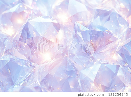 Abstract white and blue diamond with purple edges 121254345
