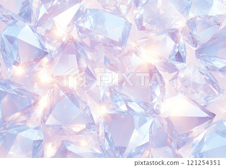 具有紫色邊緣的抽象白色和藍色鑽石 121254351