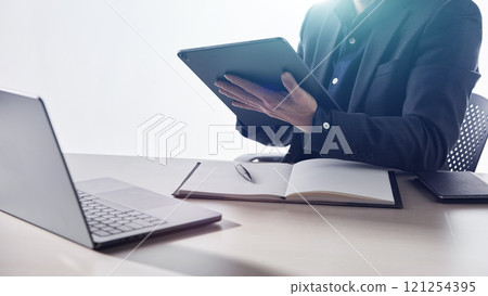 A confident business manager for finance, investment, innovation, and success. 121254395