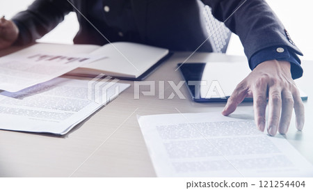 A confident business manager for finance, investment, innovation, and success. 121254404