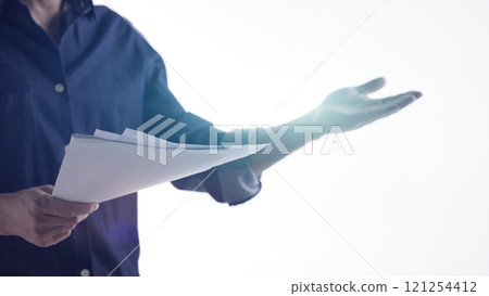 A confident business manager for finance, investment, innovation, and success. 121254412