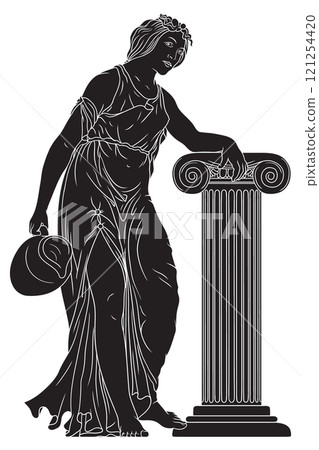 Vector Greek women. 121254420
